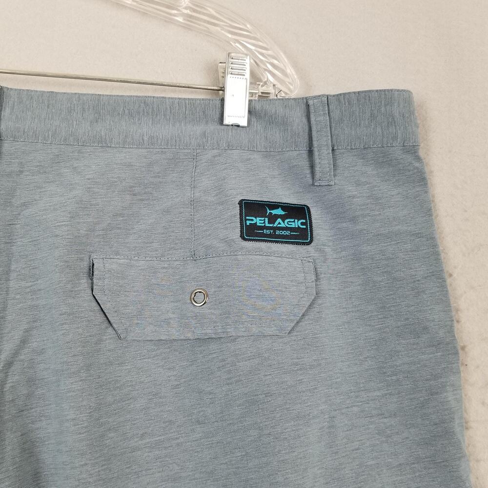 Pelagic Mako Hybrid Shorts Mens 44 Blue Fishing Performance Stretch Quick Dry - Picture 8 of 14